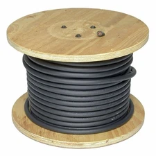 Direct Wire Flex-A-Prene 1/0 Welding Cable 250 Foot Spool Black - Made In USA