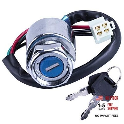 4 Wire Pin Key Ignition Switch for Go Kart ATV Quad Dirt Bike Scooter