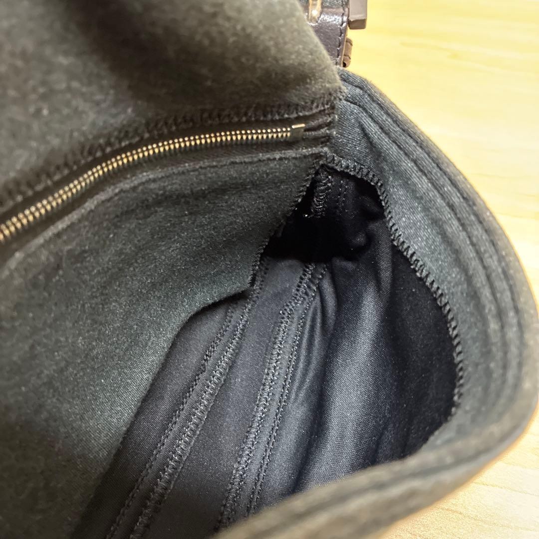 FENDI Mamma Bucket Shoulder Bag Cotton Dark Gray From Japan Used Rare item Auth thumbnail 17