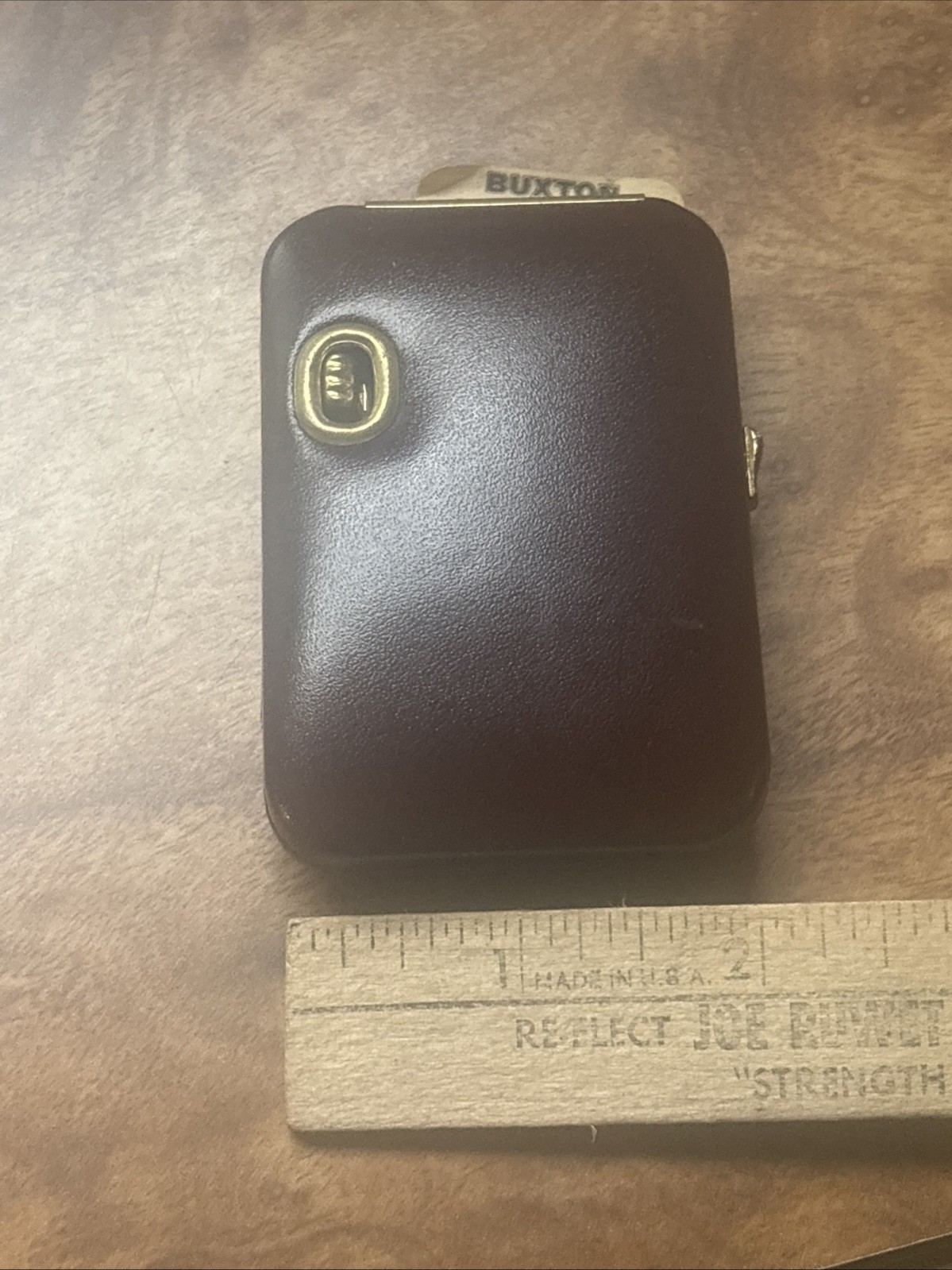 Vtg Buxton Brown Leather Key-Tainer Flashlight Bulb Rare Unused NOS 70s image 9