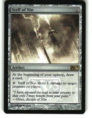 Magic the Gathering - Launch Party & Release Event Promos Staff of Nin 217 Foil