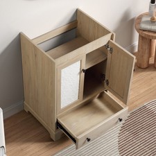 Ready to Assemble Bathroom Cabinet 24" Wooden Vanity Sink Base