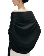 Women  s Winter Scarf Soft Warm Cozy Shawl Wrap Lightweight Pashmina Style Black