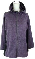 Ideology ~woman Plus Size 1x~purple/black Montana Full Zip Hooded Jacket Nwt $64