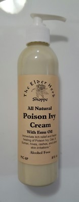 The Elder Herb Shoppe Poison Ivy Cream All Natural 8 oz. Anti-Itch - Jewelweed 