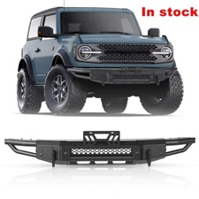 Front Bumper For 2021 2022 2023 2024 Ford Bronco Steel Heavy Duty Powder-Coated