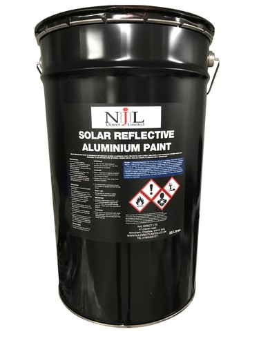 Njl Aluminium Solar UV Reflective Silver Roof Coat Paint, Protect Felt
