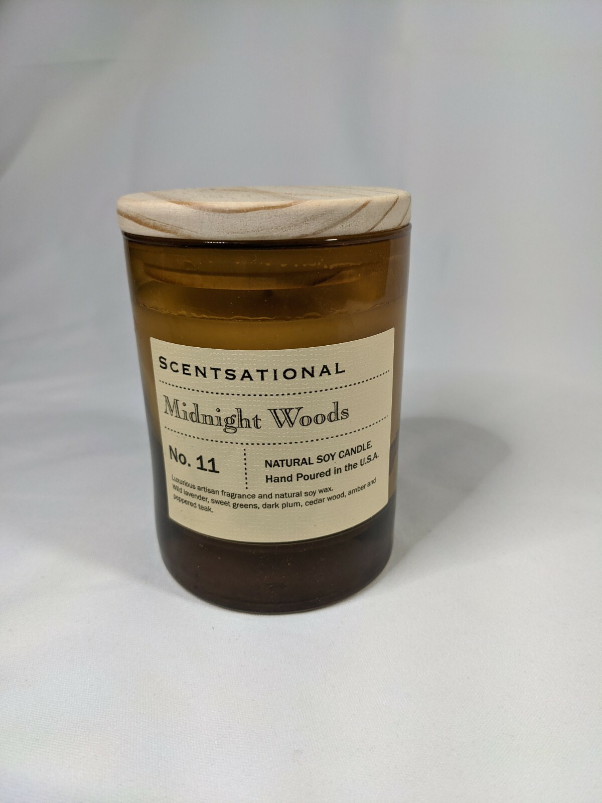 Scentsational Natural Soy Wax 11oz Single Wick Candle No 7 Midnight