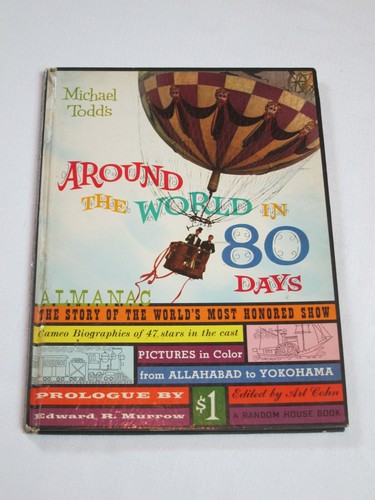 Michael Todds 1956 Around the World in 80 Days Almanac w/ Rare Theater Ticket - 第 1/12 張圖片