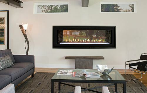 48 Boulevard Dv See Thru Lp Fireplace W Logs Liner Bronze