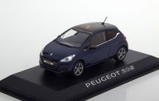 PEUGEOT 208 2012 3P BLUE VIRTUAL NOREV 472774 1/43 THREE DOORS BLAU BLUE 3 DOOR