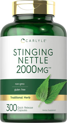 Extracto De Hoja De Ortiga 2000 Mg | 300 Capsulas | Sin Ogm Y Gluten Fr