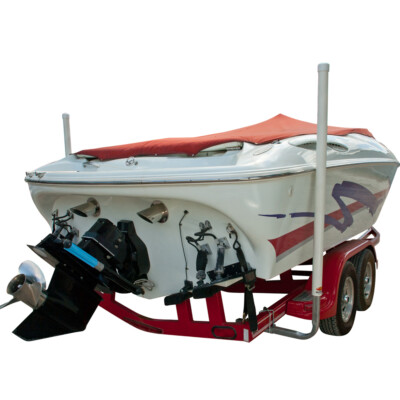 C.E. Smith 75'' Boat Trailer Post Guide On PVC U-Bolt Mounting Ramp Loading Pair