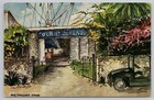 Tourist Bureau Castries St. Lucia West Indies Artist Signed Art Postcard 1969