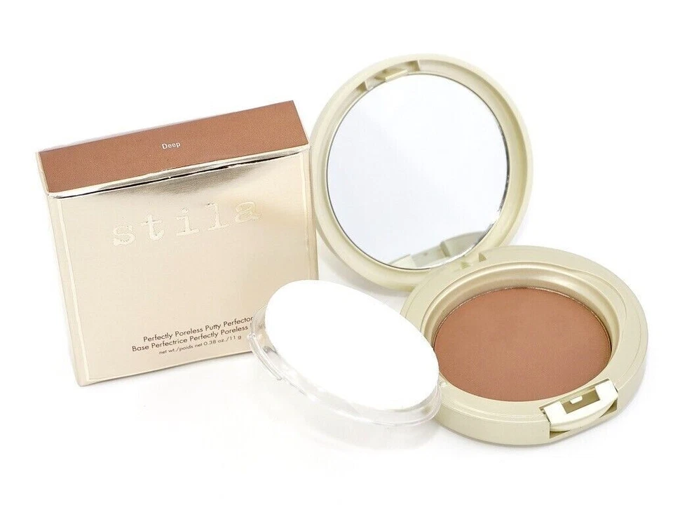 NEW Stila Perfectly Poreless Putty Perfector "Deep" Dark Brown Beige Foundation - Image 2 of 4