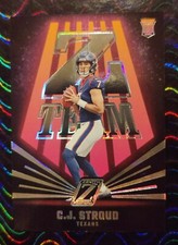 CJ STROUD 2023 PANINI ZENITH Z-STARS Thick  Insert, SICK HOLO, Hou Texans ⭐ QB