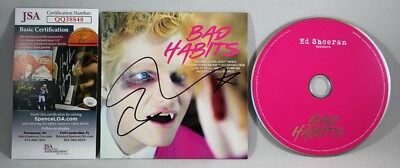 ED SHEERAN SIGNED BAD HABITS CD SINGLE ALBUM AUTOGRAPHED NEW 2021