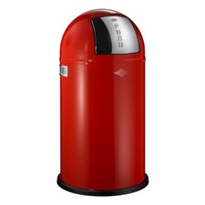 Wesco Pushboy Waste Bin Dustbin Color Red Steel Sheet 50 L 175831-02