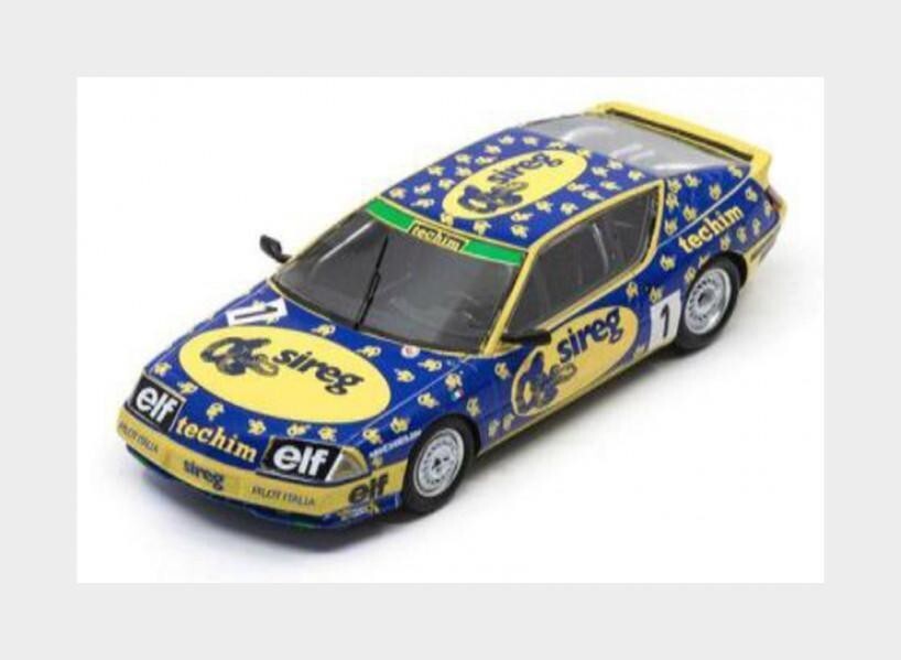 Miniature Alpine V6 Turbo N°1 Spark S7333 Renault Elf Europa Cup 1/43