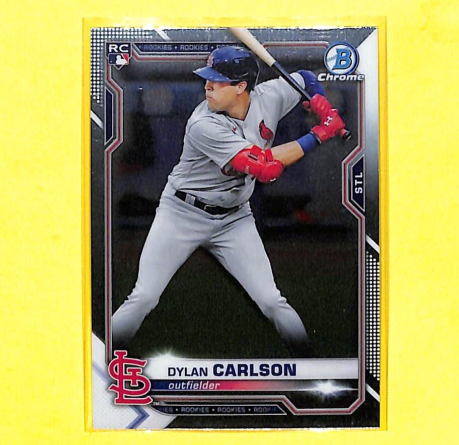 2021 Bowman Chrome #45 Dylan Carlson Rookie RC Card Cardinals