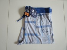 Peter Alexander Men's Grey/Blue Patterned Long Viscose Pj Pant Size XXL