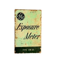Vintage 1960s GE Exposure Meter DW-68, 1960s Photo Equipment