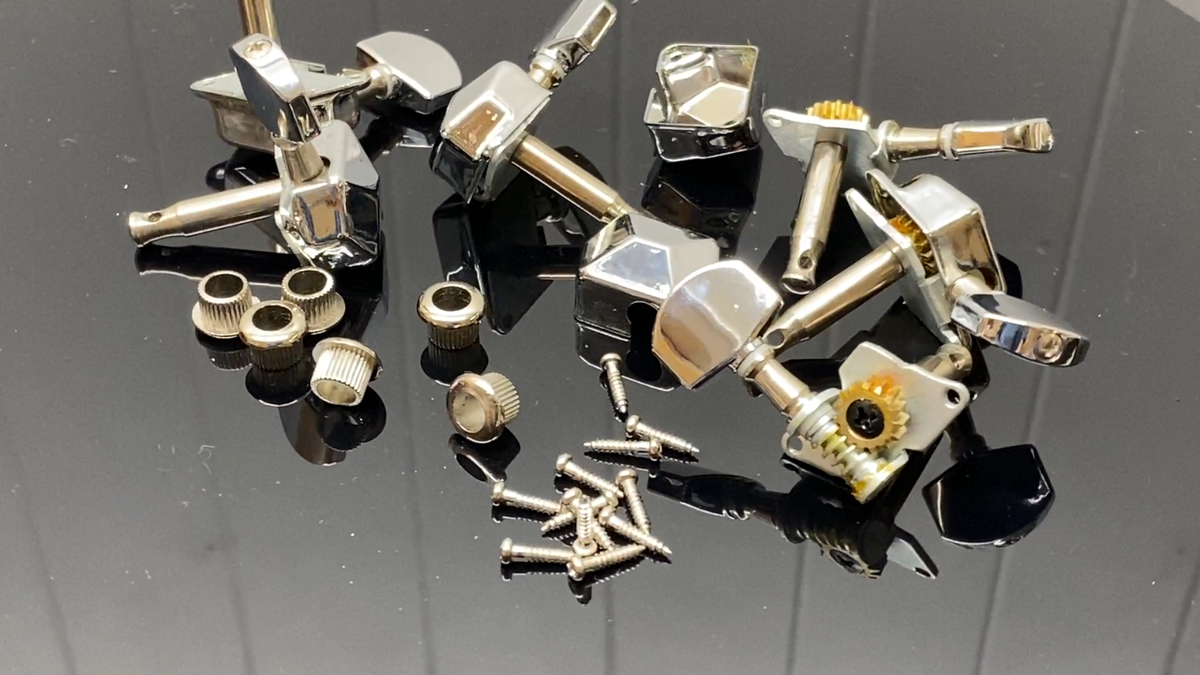 Teste Chitarra Vintage Gibson Teste Per Chitarra Vintage Stile Gibson – Set Di 3 Sintonizzatori Con Meccanismo Fluido, Colori Classici Teste Vintage Stile Gibson 3 Per Lato - Foto 9