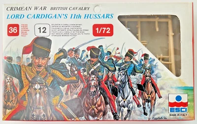 ESCI #220 Lord Cardigan’s 11th Hussars 12 Mounted Cavalry Figured Crimean War - Image 1 of 4