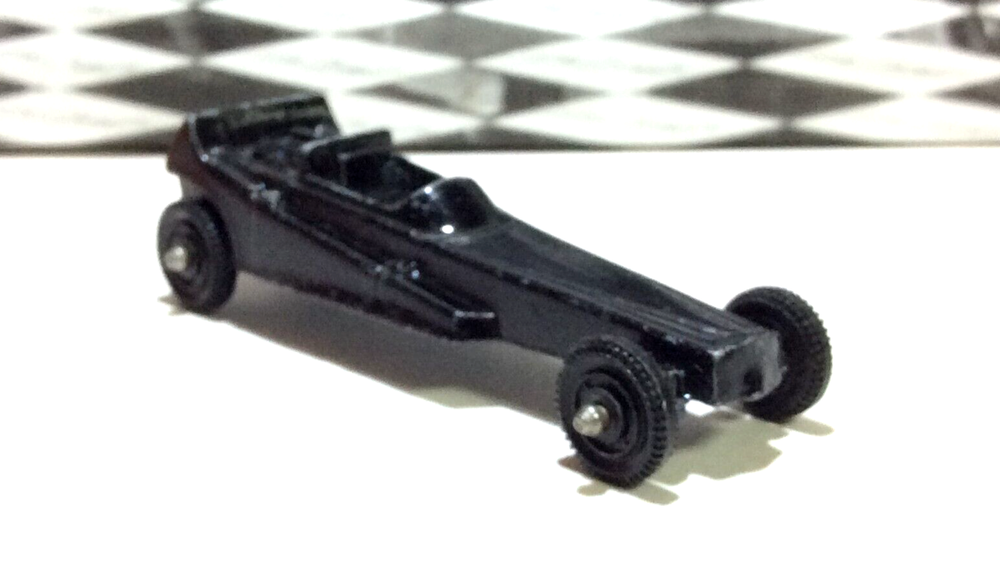 Vintage Tootsie Toy Wedge Dragster Die Cast Race Car Black 2 1/2
