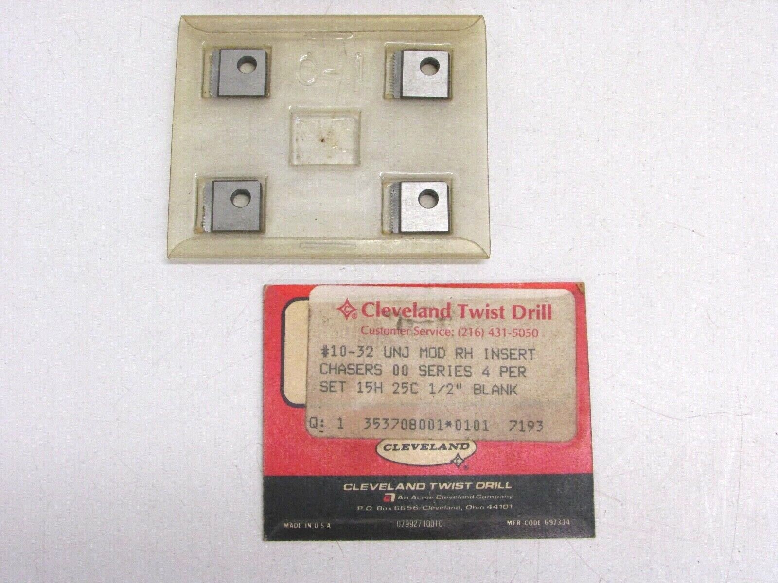 (4) CLEVELAND INSERT CHASERS SER. 00, S 1/2