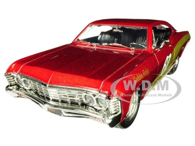1967 CHEVROLET IMPALA SS 67 ЗОЛОТИСТО-РУБИНОВАЯ МОДЕЛЬ 124 ИЗГОТОВЛЕННАЯ НА ЗАКАЗ КОМПАНИЕЙ JADA 30529 6790₽
