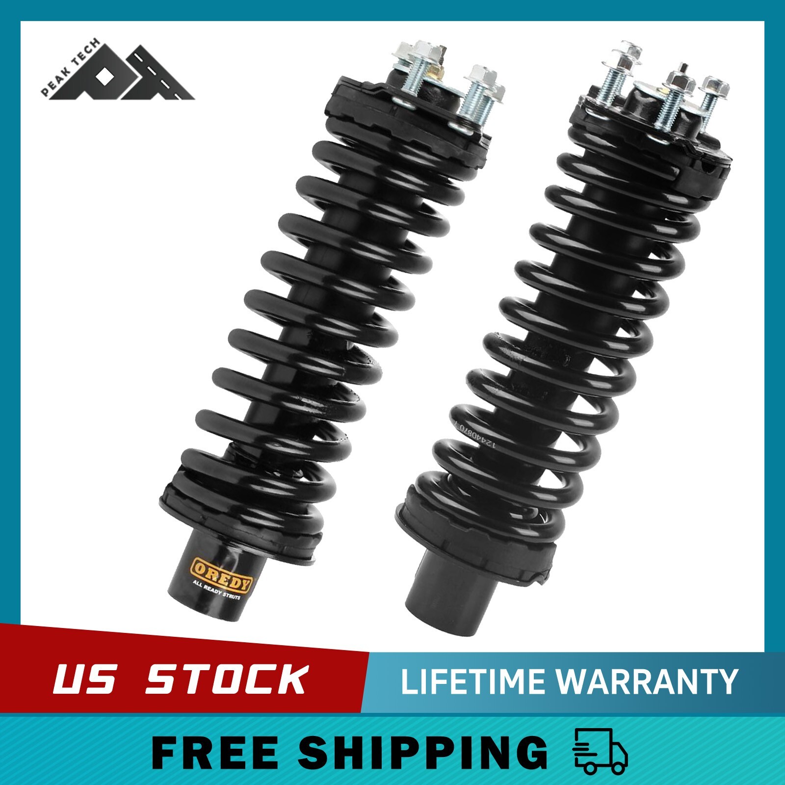 Front Struts w/ Coil Springs for 02-12 Jeep Liberty & 07-11 Dodge Nitro Assembly