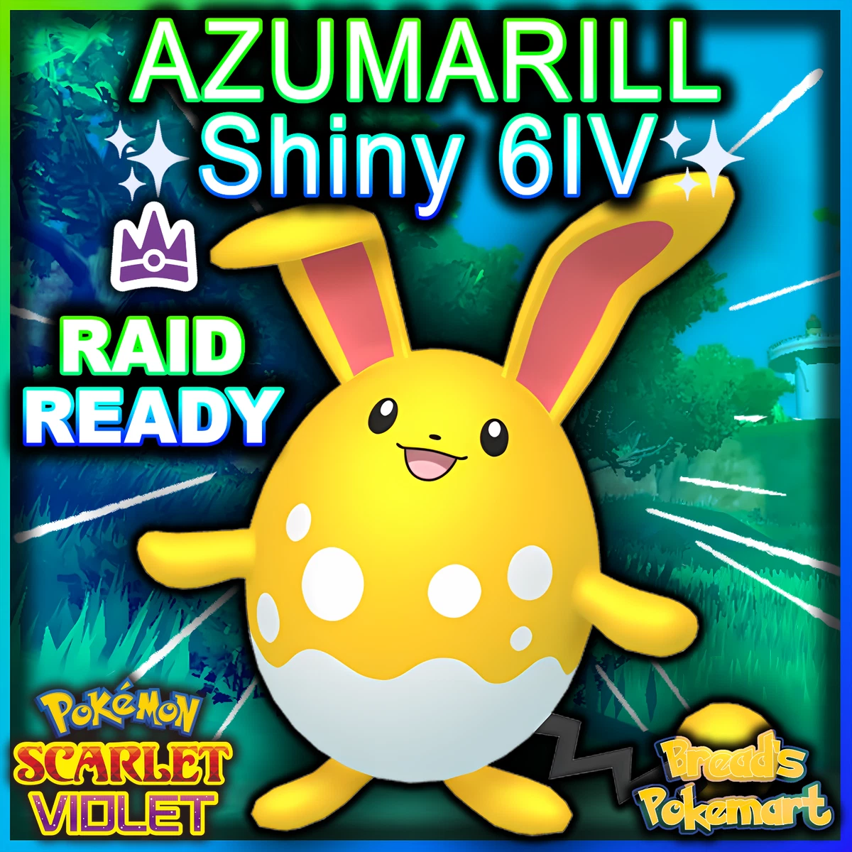 EEVEE SHINY 6IV + Any Item | Ready for competitive battle! | Pokemon  Scarlet & Violet | Fast Delivery