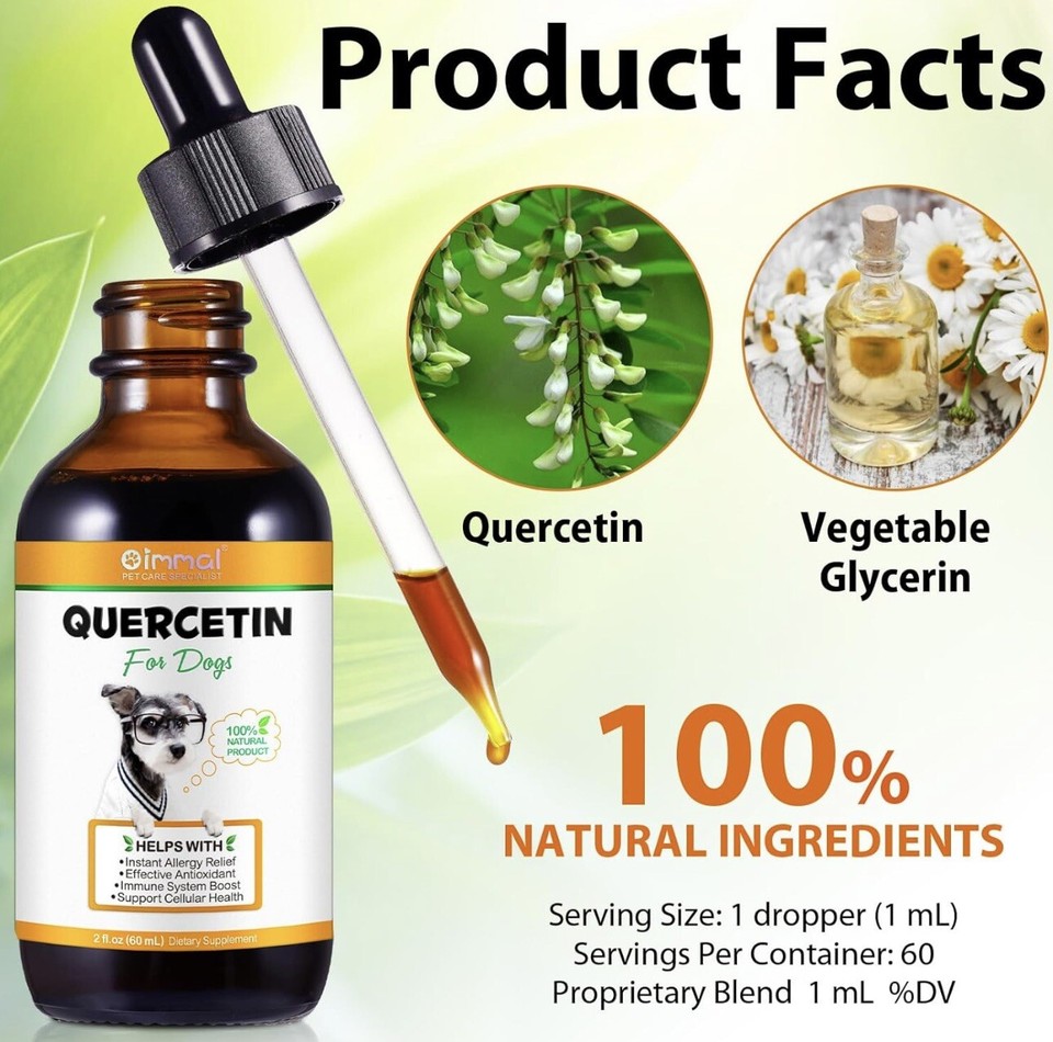 Quercetin with Vitamin C for Dogs Quercetin for Dogs Allergies ...