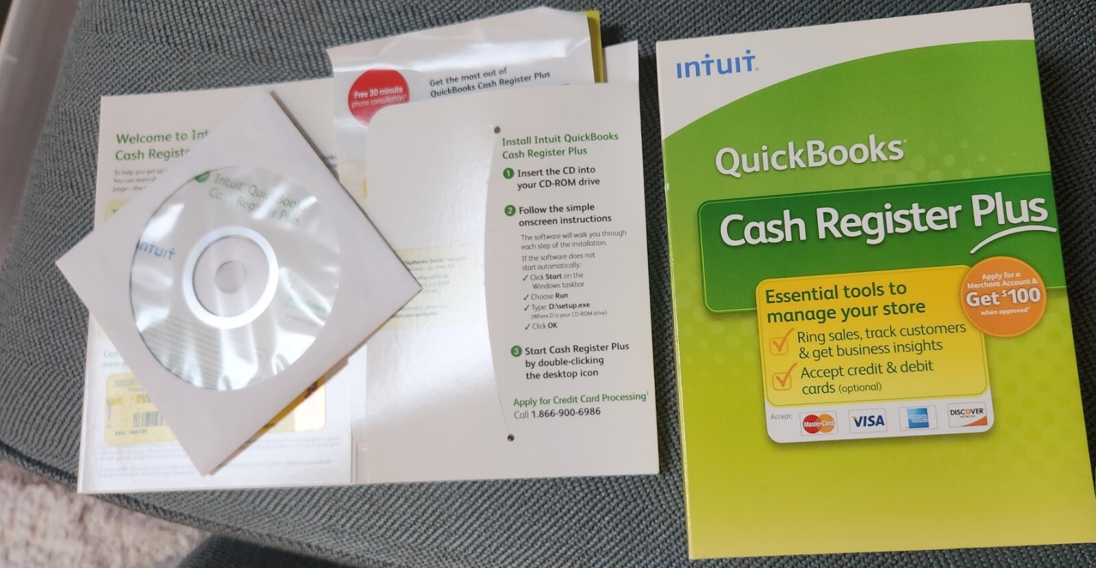 Intuit Quickbooks Cash Register Plus 2008 eBay