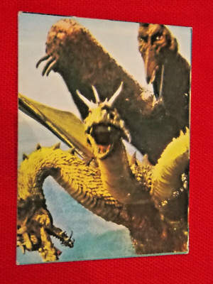70's Vintage TOHO Godzilla King Ghidorah Rodan Mini Card #72 Japan   UK