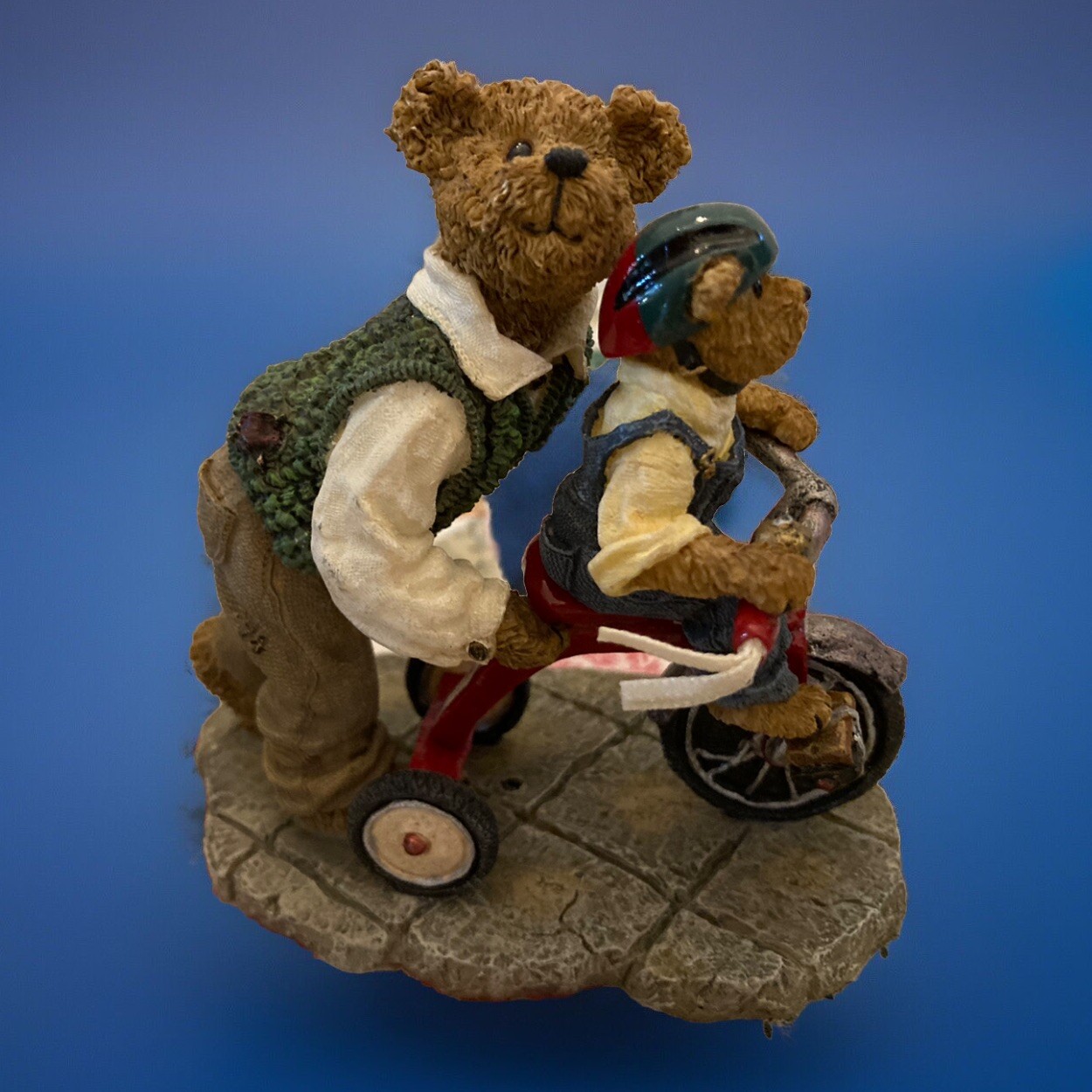 Boyds Bears Bearstone Daddy With Taylor Hold On Tight #2277944 NIB