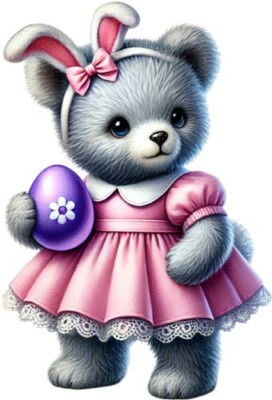 Ostern grau Hase Ei Wandbild Schlafzimmer Kinderzimmer Dekor Vinyl Aufkleber Abziehbild 6 Größen