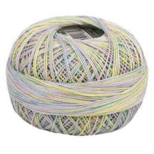 Lizbeth Egyptian Cotton Crochet Thread Size 20 Color 186 Pastel Petals