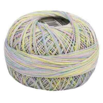 Lizbeth Egyptian Cotton Crochet Thread Size 20 Color 186 Pastel Petals