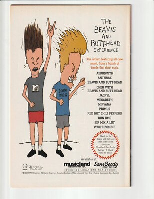 BEAVIS AND BUTT-HEAD #1 2ND PRINT RED GLOVE VARIANT High Grade NM
