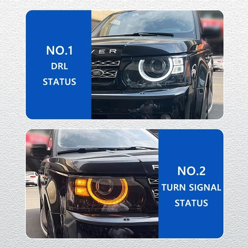 Conjunto de 1 par de faros LED para Land Rover Range Rover Sport 2005-2013 - Imagen 9 de 19