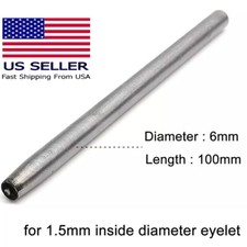1X 1.5mm Flanging Punch Tool Rod Eyelets Grommet Ring Air Hole Semi Hollow Rivet