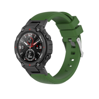 Für Huami Amazfit T-Rex 2/T-Rex Pro/T-Rex Sport Silikon Nylon Loop Armband Strap