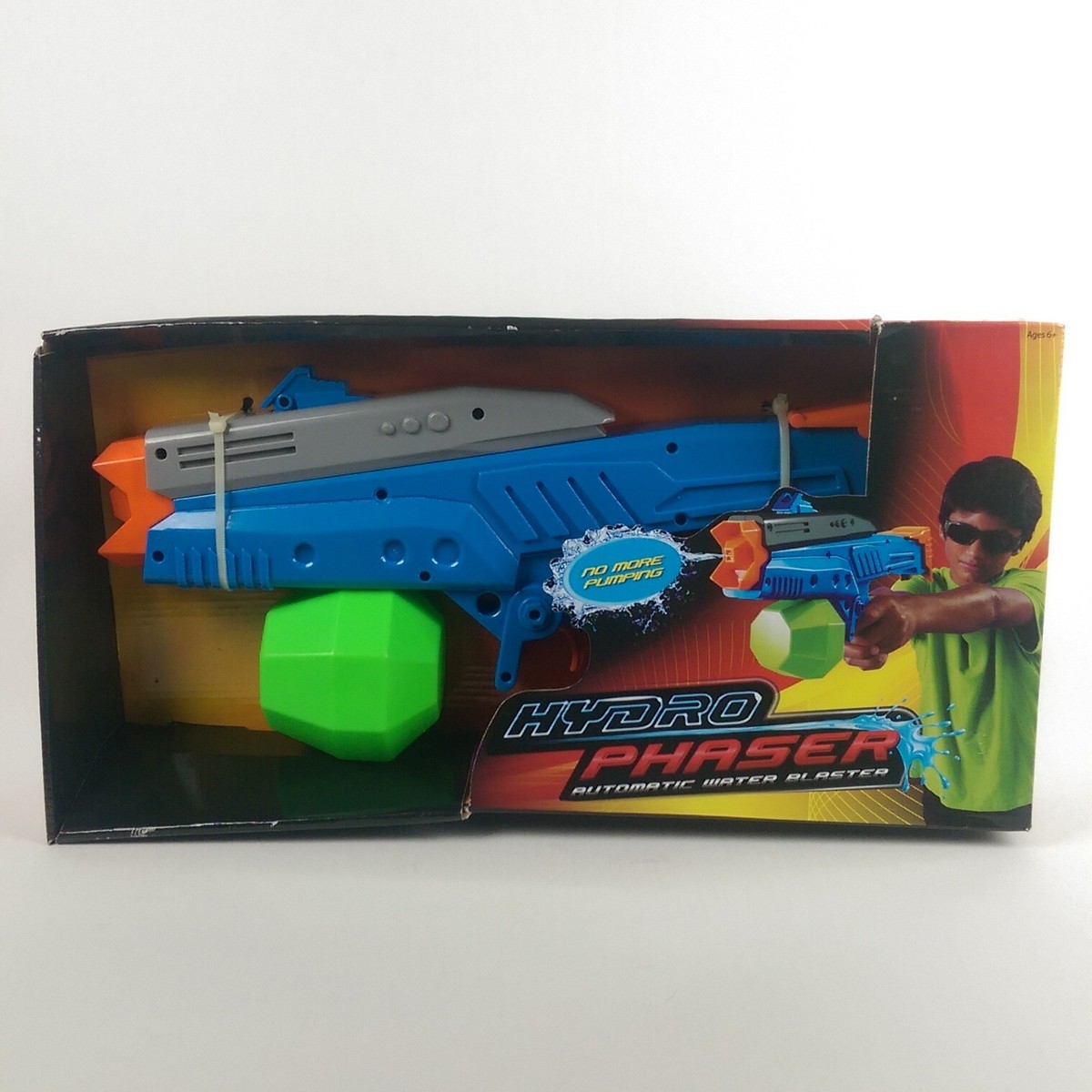 HYDRO PHASER Automatic Water Blaster Gun Battery Operated