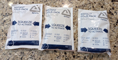 Dynarex 3 Pack Cold Pack 5'' x 9'' Single Use Item 4512