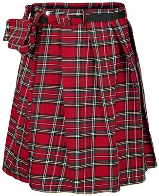 Banned Alternative Mittellanger Rock Herren Fear is Over Kilt rot