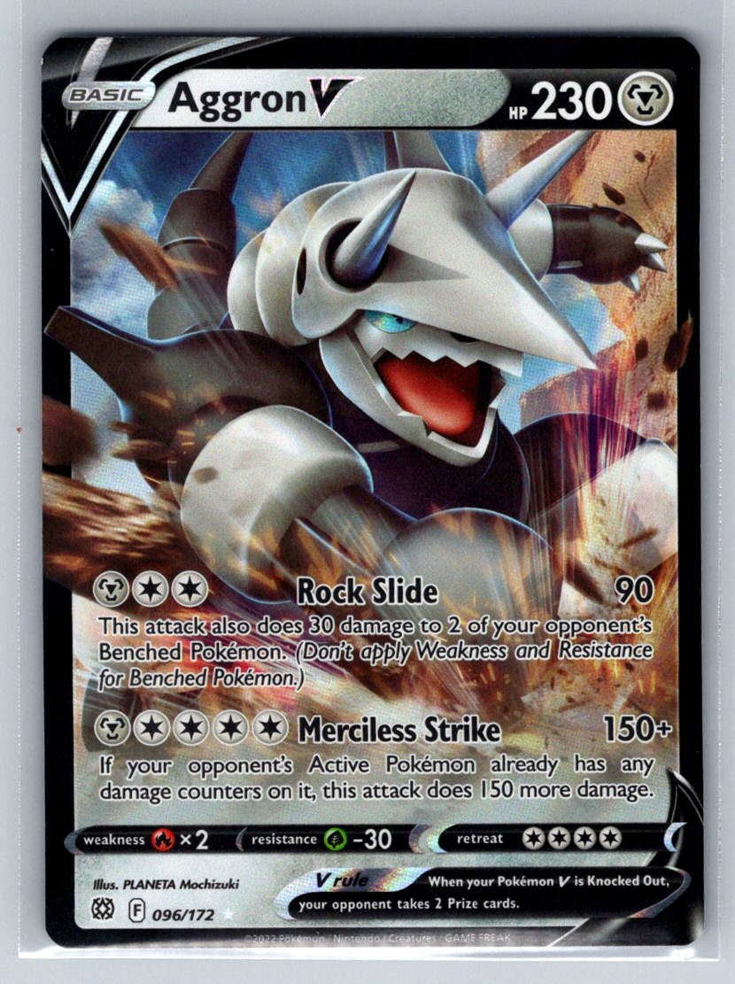 SWSH09: Brilliant Stars #096/172 Aggron V Pokemon