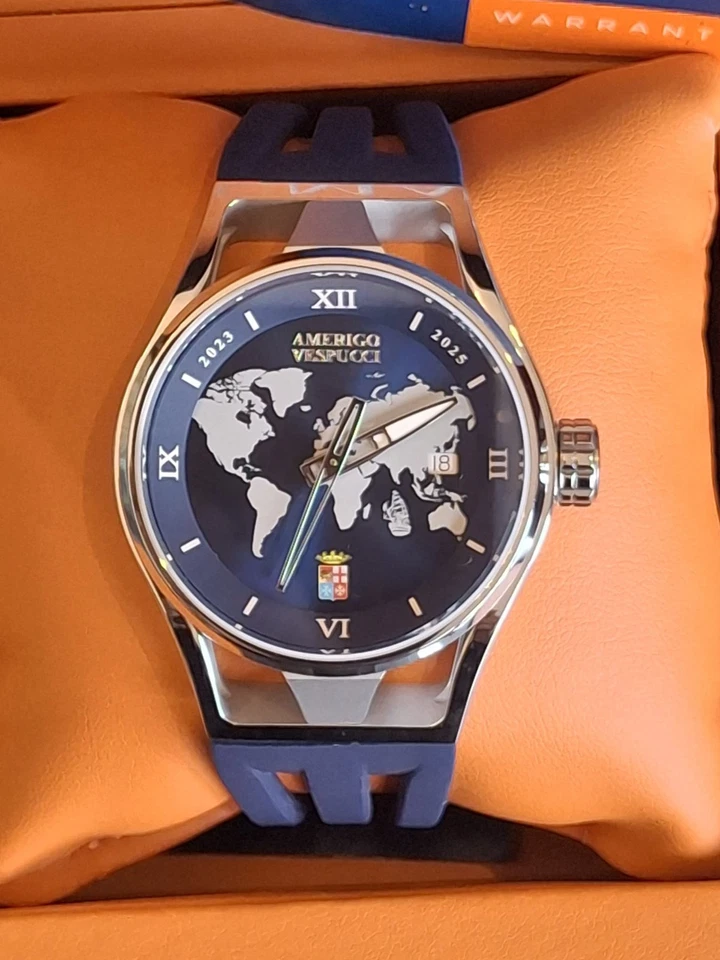 Promo Natale! Locman Ref. 537 Amerigo Vespucci. Automatico Nuovo Mai Usato. - Immagine 2 di 4