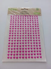 Crafter's Square - Jewel Stickers - Pink - 216 count - Retired